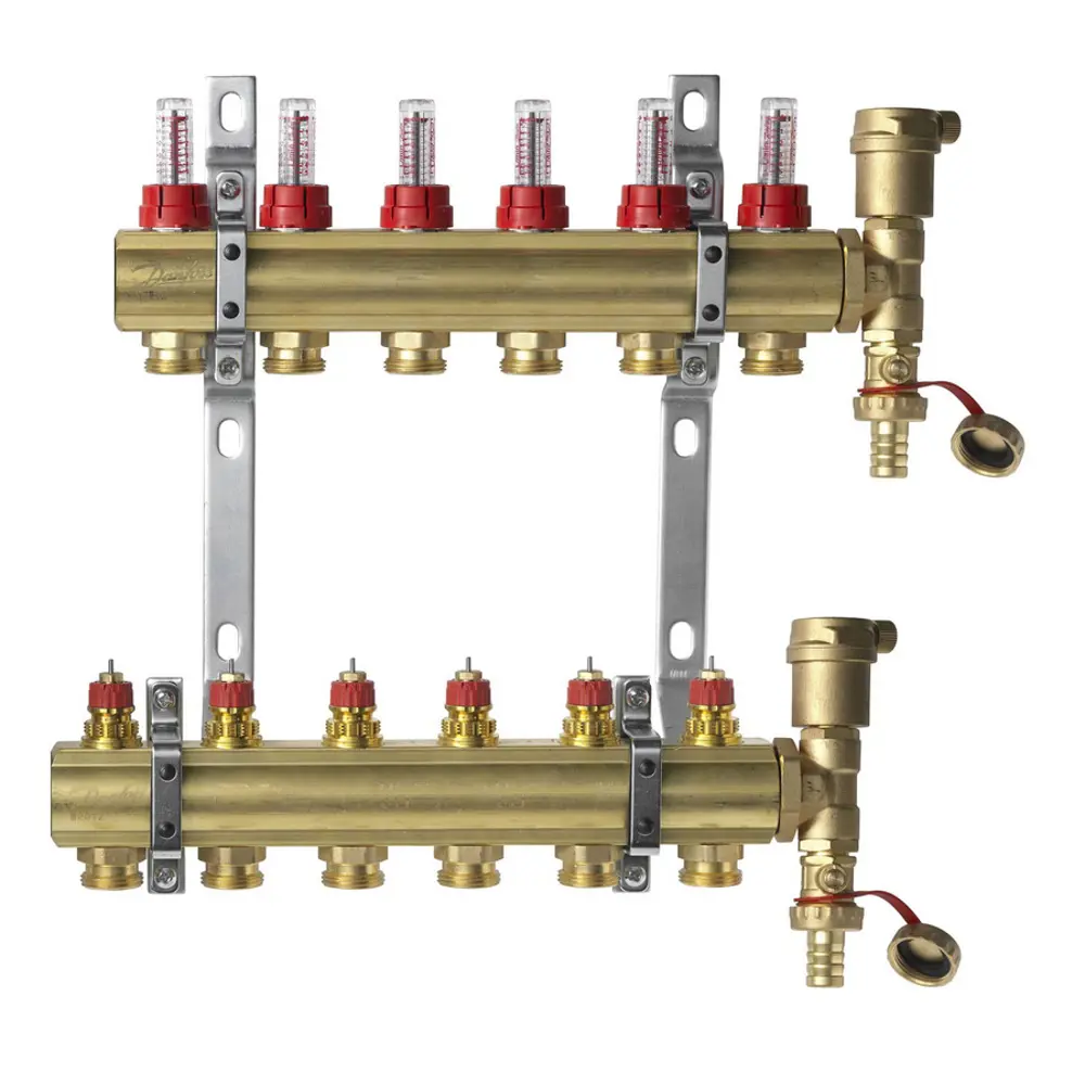Комплект коллекторов Danfoss FHF-6F 6 контуров 82199824 STLM-2040260 