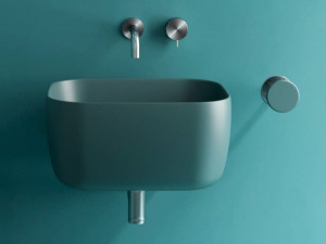 Керамическая прямоугольная подвесная раковина