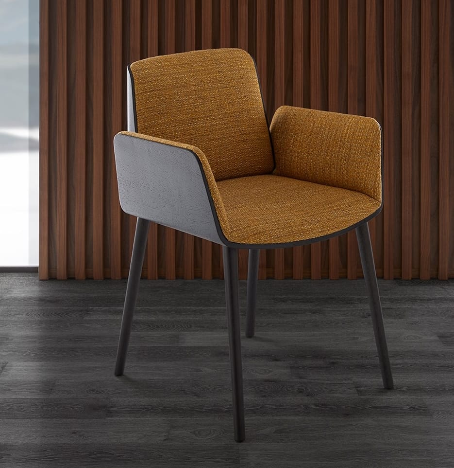 Мягкий тканевый стул с подлокотниками Punt HUG ARCH-00092567 - Вид №7