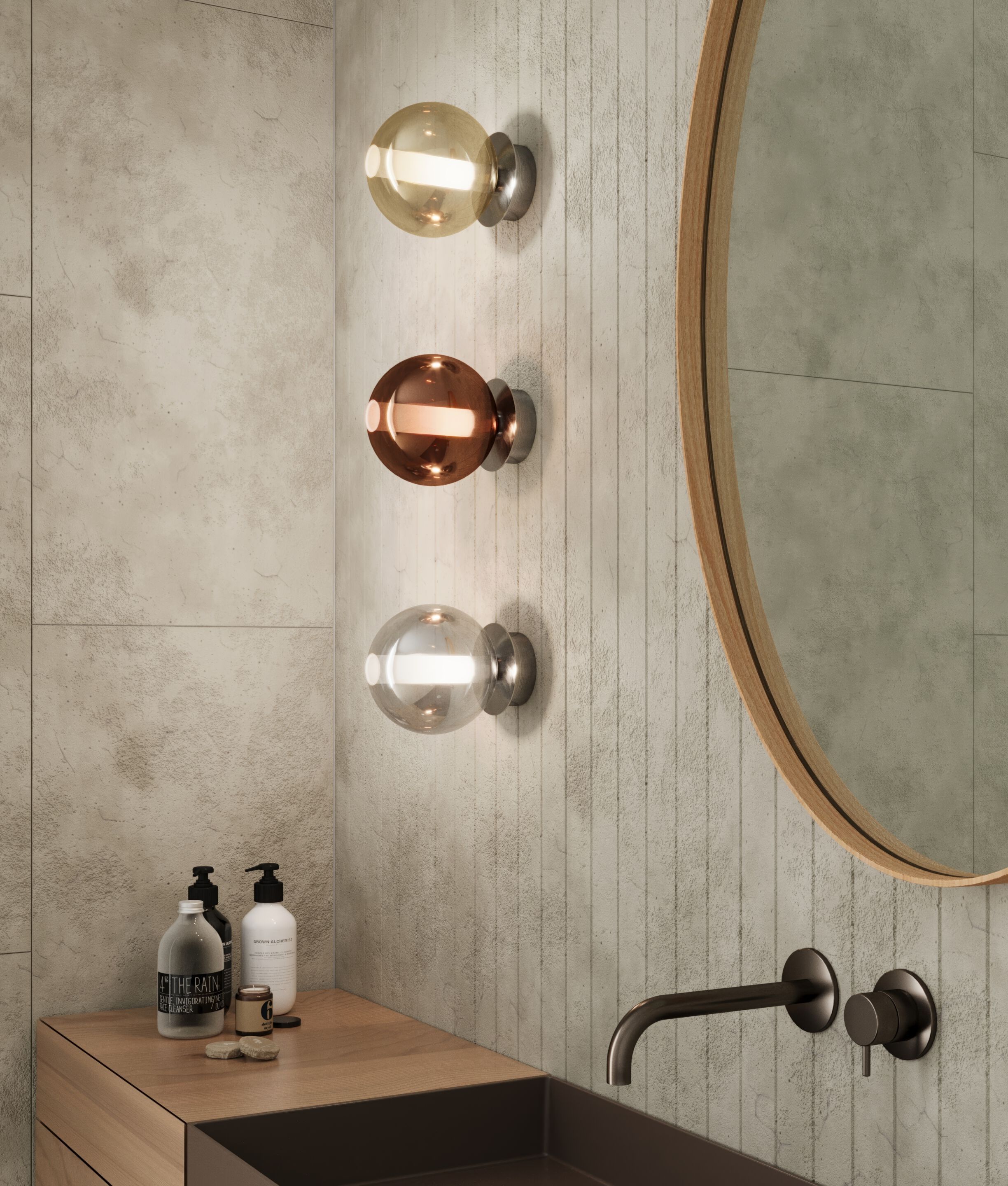 Металлик боросиликатного стекла бра Cangini & Tucci затмение ARCH-00102022 - Вид №1