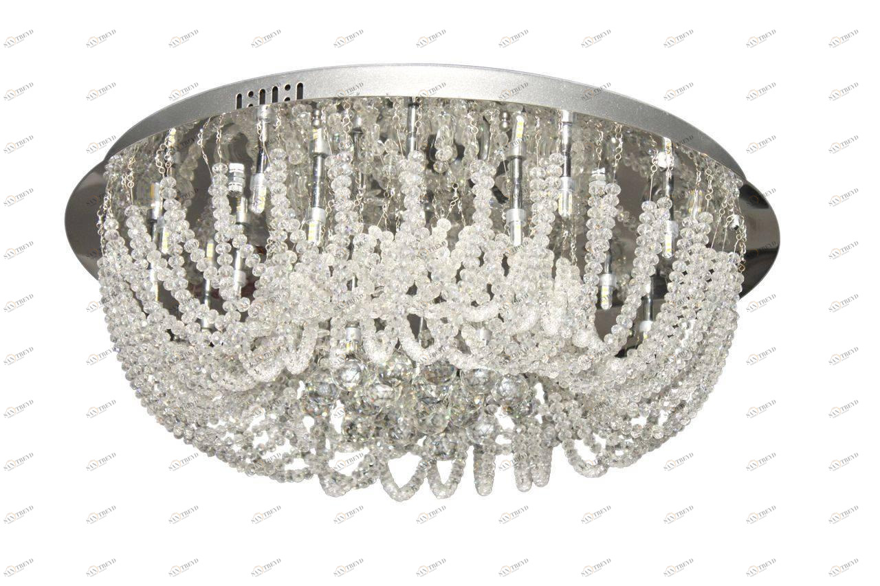 Потолочный светильник ST Luce SL хрусталь SL529.102.21 ST LUCE ДИЗАЙНЕРСКИЕ, КАСКАДНЫЕ 073263 Прозрачный;серебро 