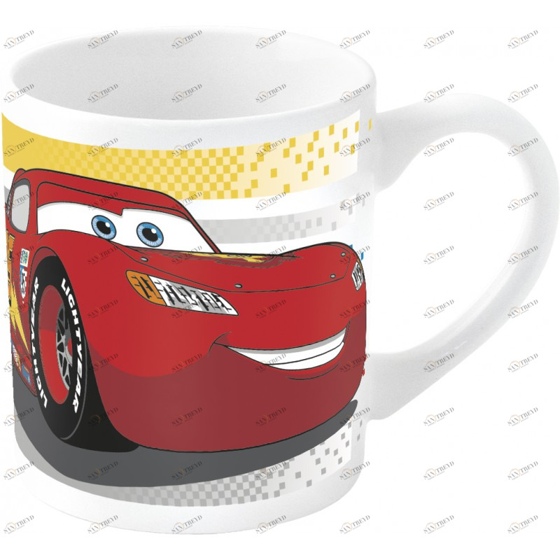 Кружка керамическая №4 "Тачки", 325 мл STOR ТАЧКИ 335749 Белый;красный Santreyd 