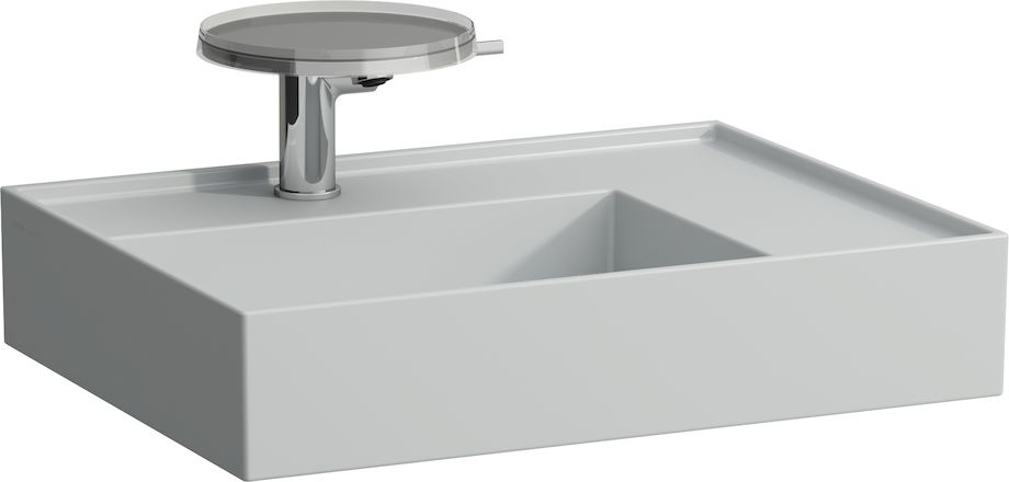 H8103340008151 Раковина с полочкой справа, со специальным скрытым сливом LAUFEN PRO - Вид №14