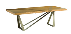 Прямоугольный обеденный стол из шпона
