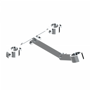 G00-699 "T"-элемент крепления для напольных вертикальных подводящих стоек и перелива для ванны 550T для напольного смесителя "телефон" Thg-paris прочие артикулы THG Хром