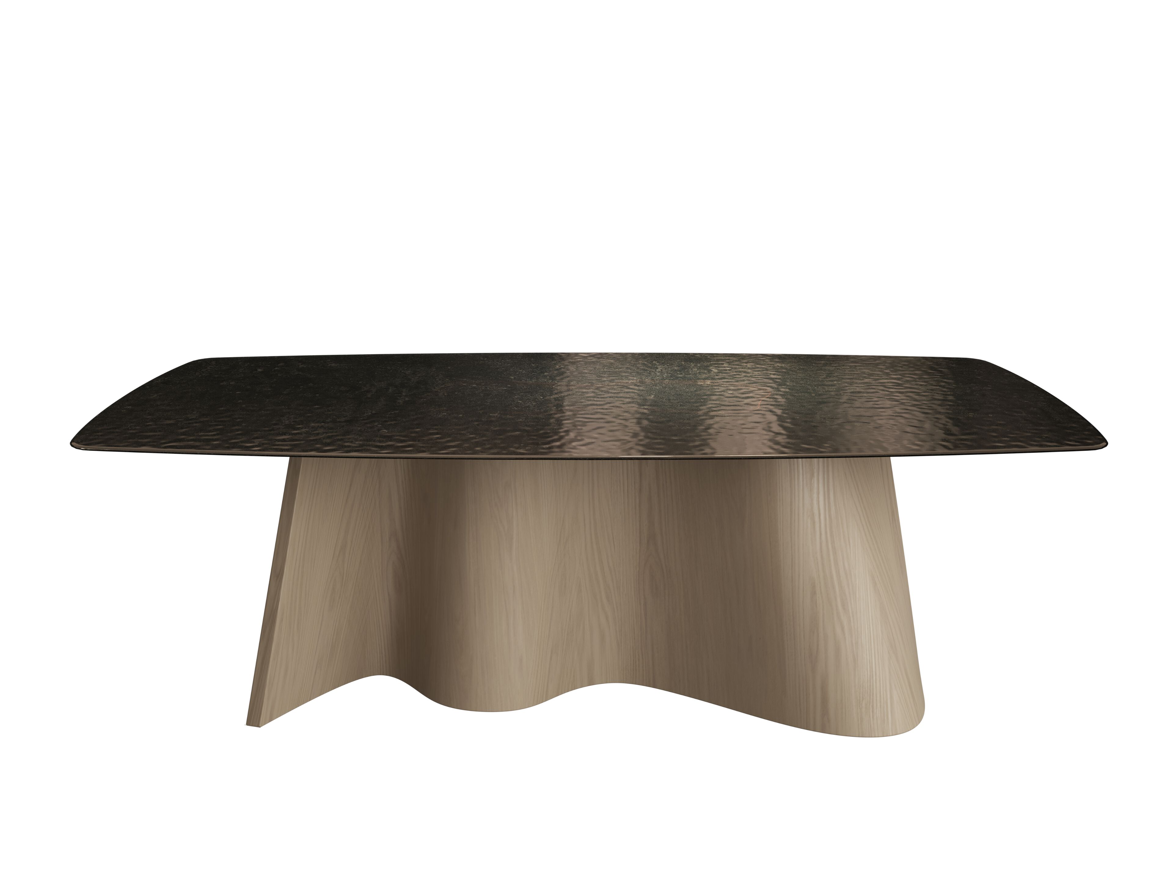 Прямоугольный обеденный стол из дерева и стекла NORD ARIN Cortina ARCH-00145558 - Вид №5