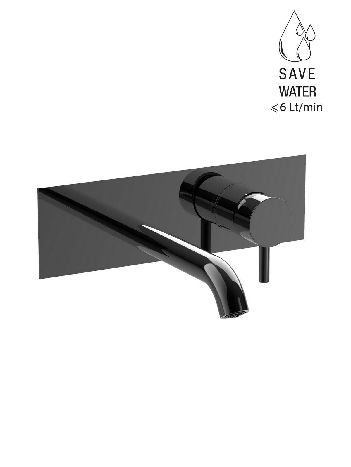 Настенный однорычажный смеситель для раковины с ограничителем расхода Rubinetterie Frattini Pepe XL ARCH-00076573 - Вид №25