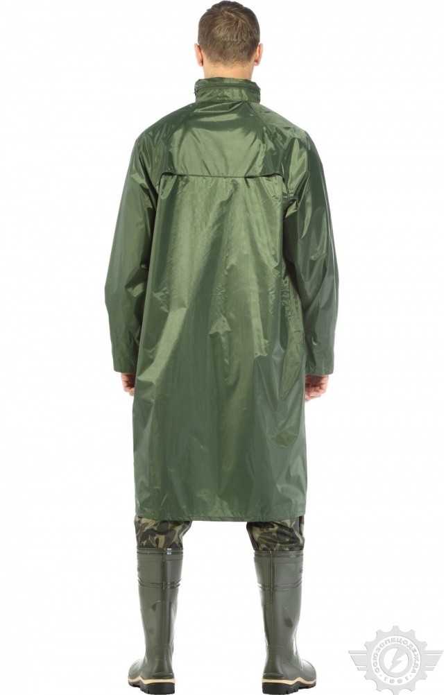 5041816 Плащ Альбатрос влагозащитный ЛАЙТ М зеленый  Непромокаемая спецодежда  размер XXL  - Вид №6