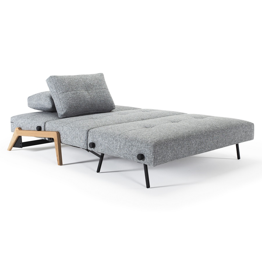 Диван Cubed 140 с подушками и деревянными ножками, гранит Innovation Living CUBEDS8 - Вид №5