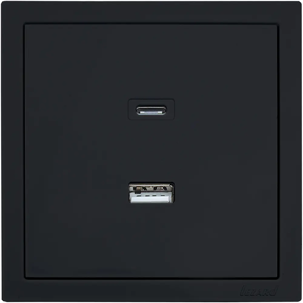 Розетка Lezard Zima с USB Type-C и классическим портом 89398383 STLM-1572254 - Вид №2