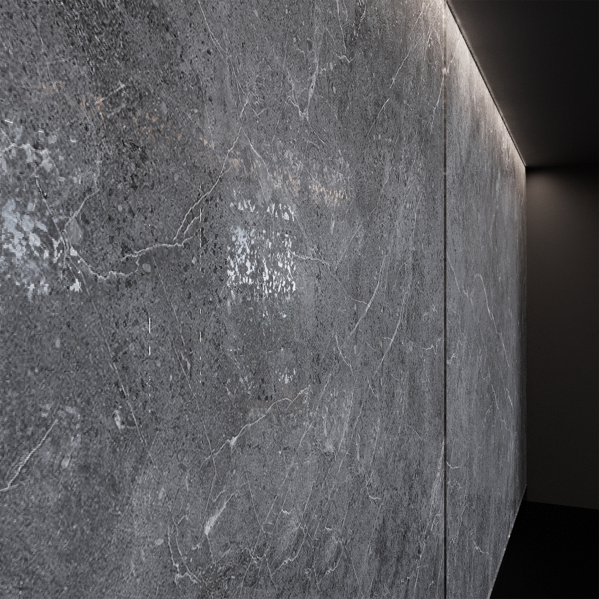 ESPERIA GRIGIO LAPPATO — Серый керамогранит с перламутровым блеском CL4003-A Arcadia Ceramica - Вид №2