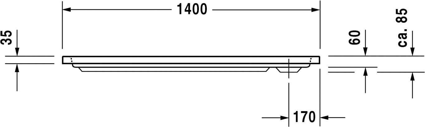 Duravit Поддон для душа прямоугольный из акрила D-code 720095000000000 - Вид №1