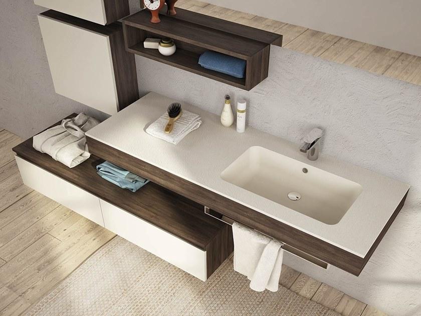 LEGNOBAGNO Подвесной туалетный столик из меламина с зеркалом Freedom lineare sun-id-1431471 - Вид №1