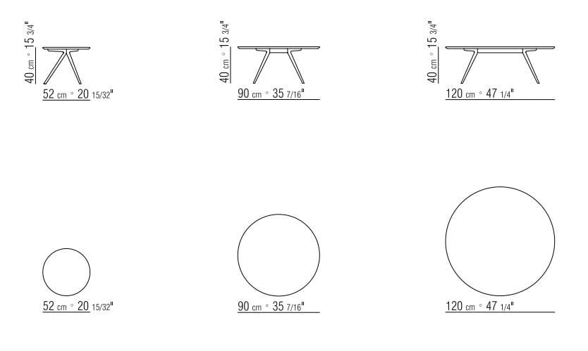 Круглый каменный журнальный столик Flexform ARCH-00093637 - Вид №3