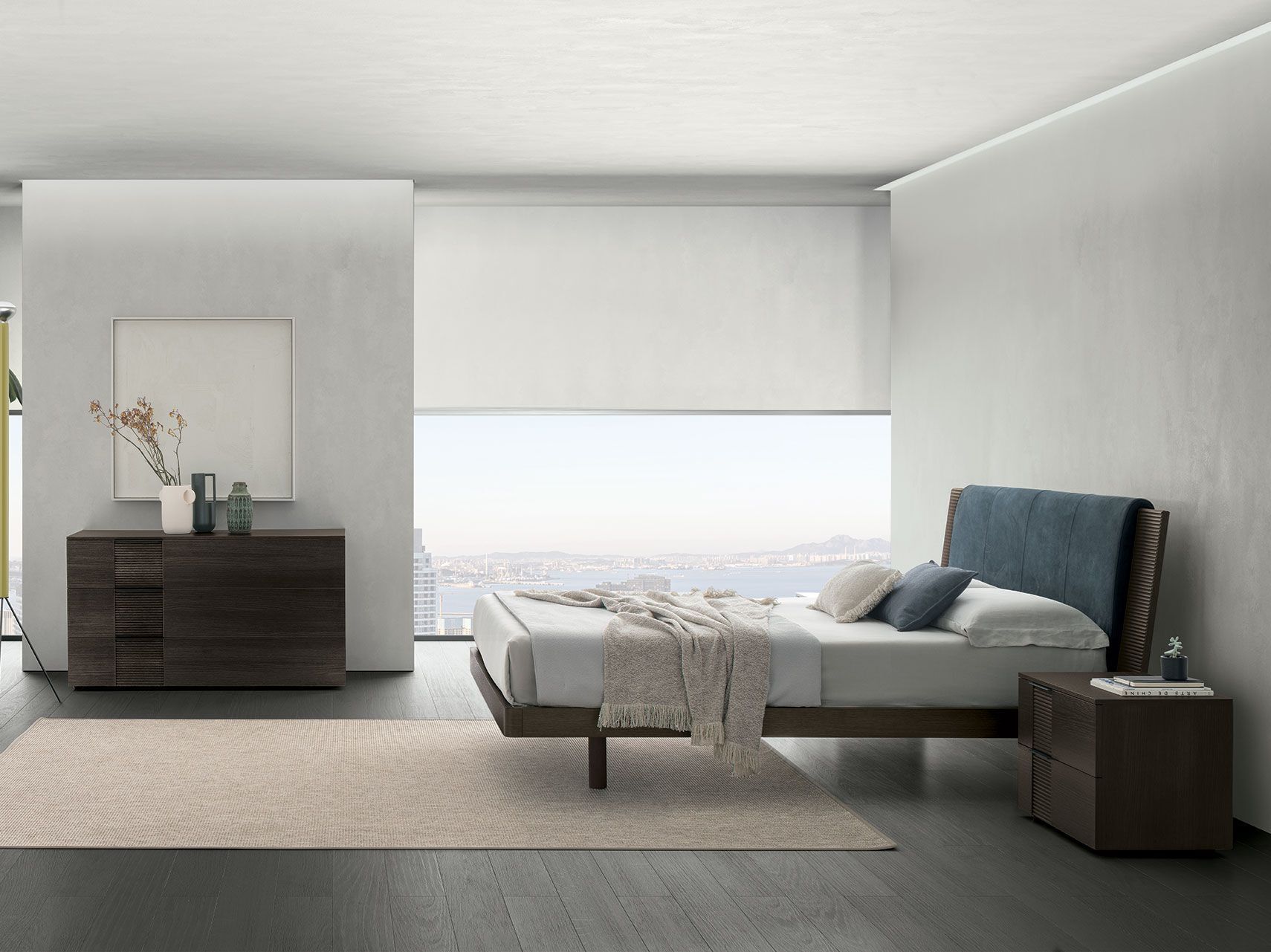 Деревянная двуспальная кровать с мягким изголовьем TOMASELLA BLISS ARCH-00088962 - Вид №2