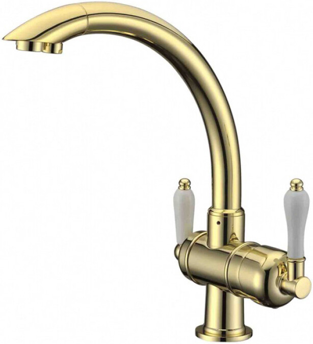 Смеситель ZorG Clean Water ZR 327 YF BR LIGHT для кухонной мойки, бронза