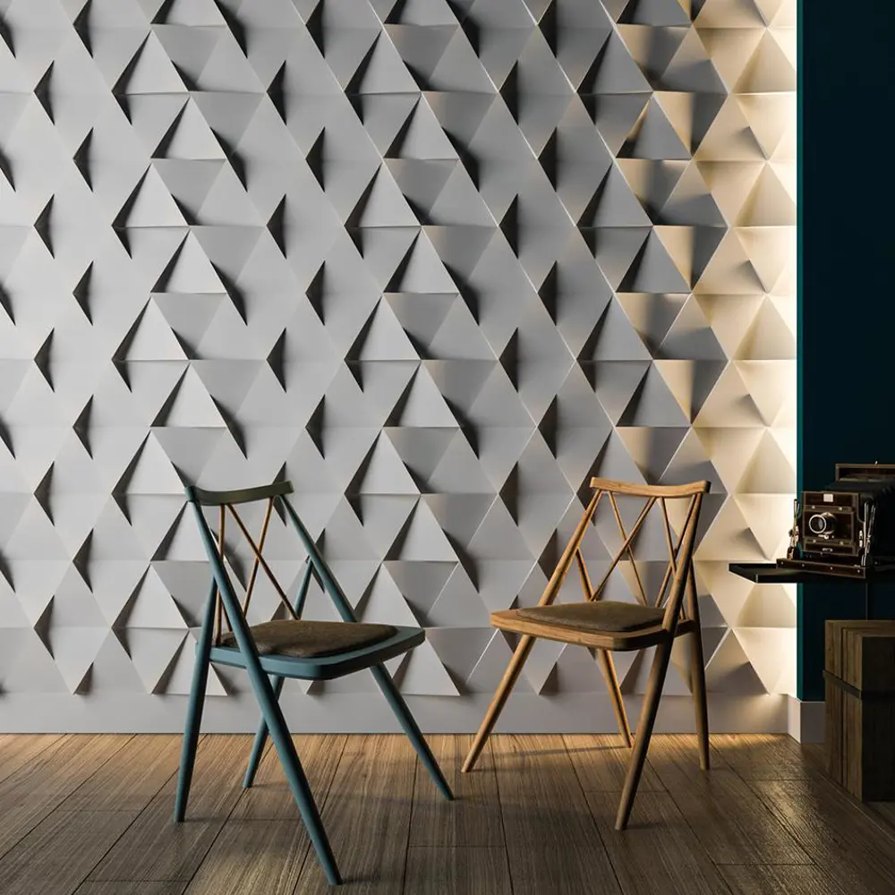 3D Панели матовые без покрытия 7 шт цвет белый Santreyd STLM-2105273 - Вид №5