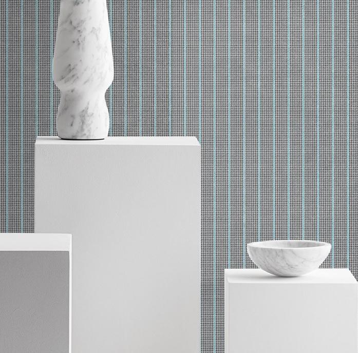 ARBLU Полосатые обои с тканевым эффектом  91pis01/91piw01  - Вид №1