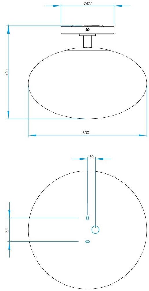 Astro Lighting Потолочный светильник из опалового стекла с диммером Zeppo 1176001  - Вид №6