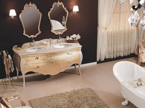 Напольная двойная раковина с ящиками