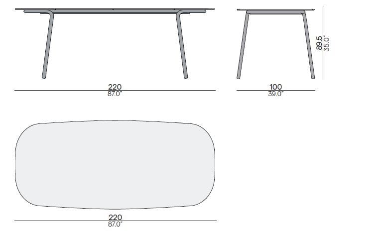 Керамический высокий садовый стол MANUTTI минус ARCH-00113592 - Вид №2