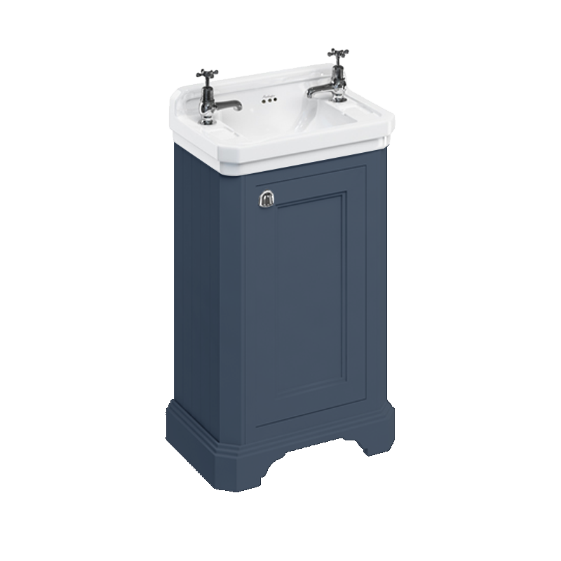 Burlington Cloakroom Гардеробная раковина с дверью Мэтт Уайт B8 FC11W  - Вид №4