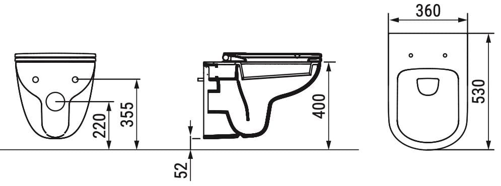 Керамический подвесной туалет Ceramica Dolomite Gemma2 ARCH-00136379 - Вид №1