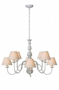 Подвесная люстра Lucide Campagne 31333/08/21 бежевая LUCIDE ДИЗАЙНЕРСКИЕ, CAMPAGNE 076324 Бежевый