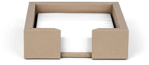 Держатель для бумаги - 11,7X11,7XH3,5 см / зернистая кожа_earth