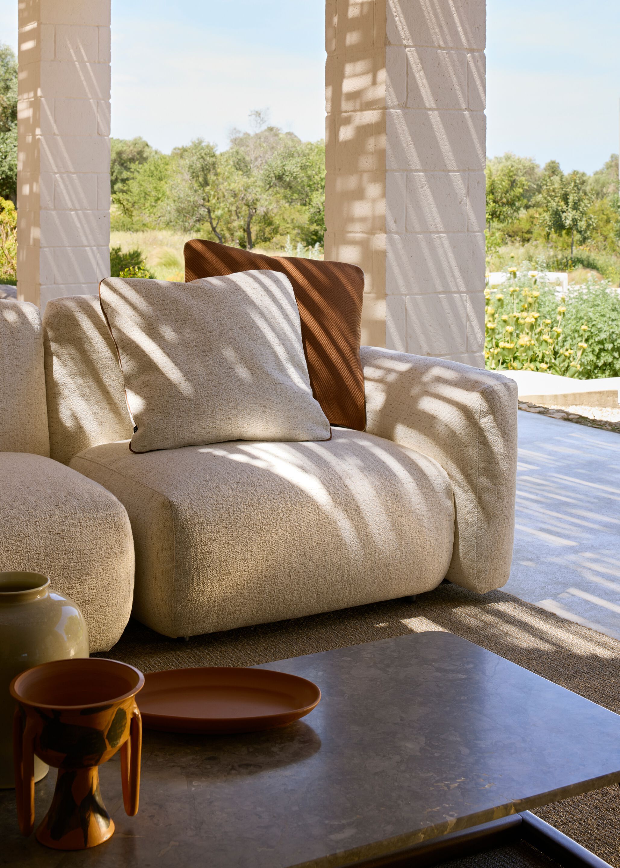 Тканевый модульный садовый диван Exteta Loro Piana Interiors, Стулья Delight от Exteta ARCH-00088589 - Вид №15