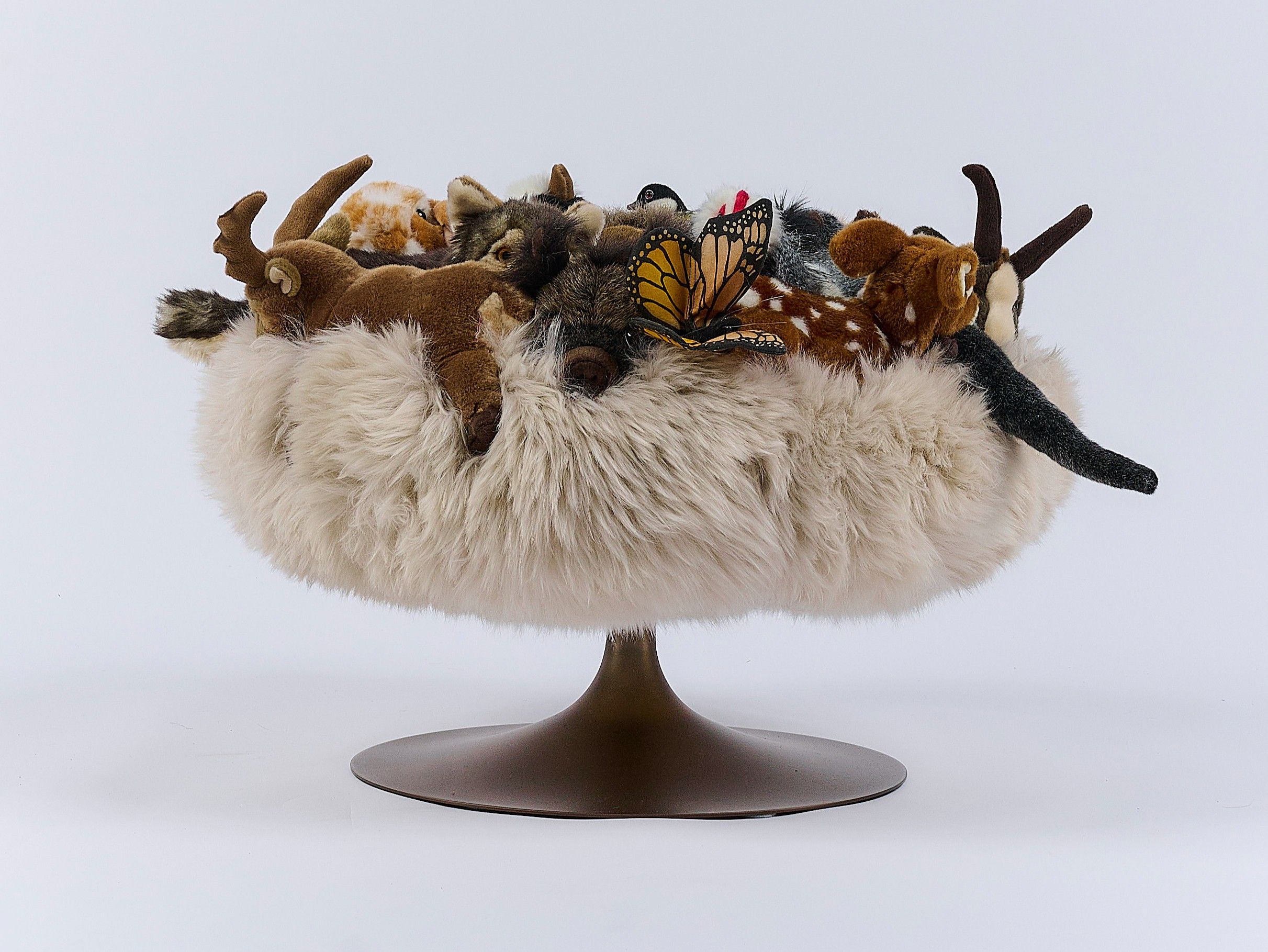 Полиэстер круглый пуф APCOLLECTION Alpin ARCH-00059687