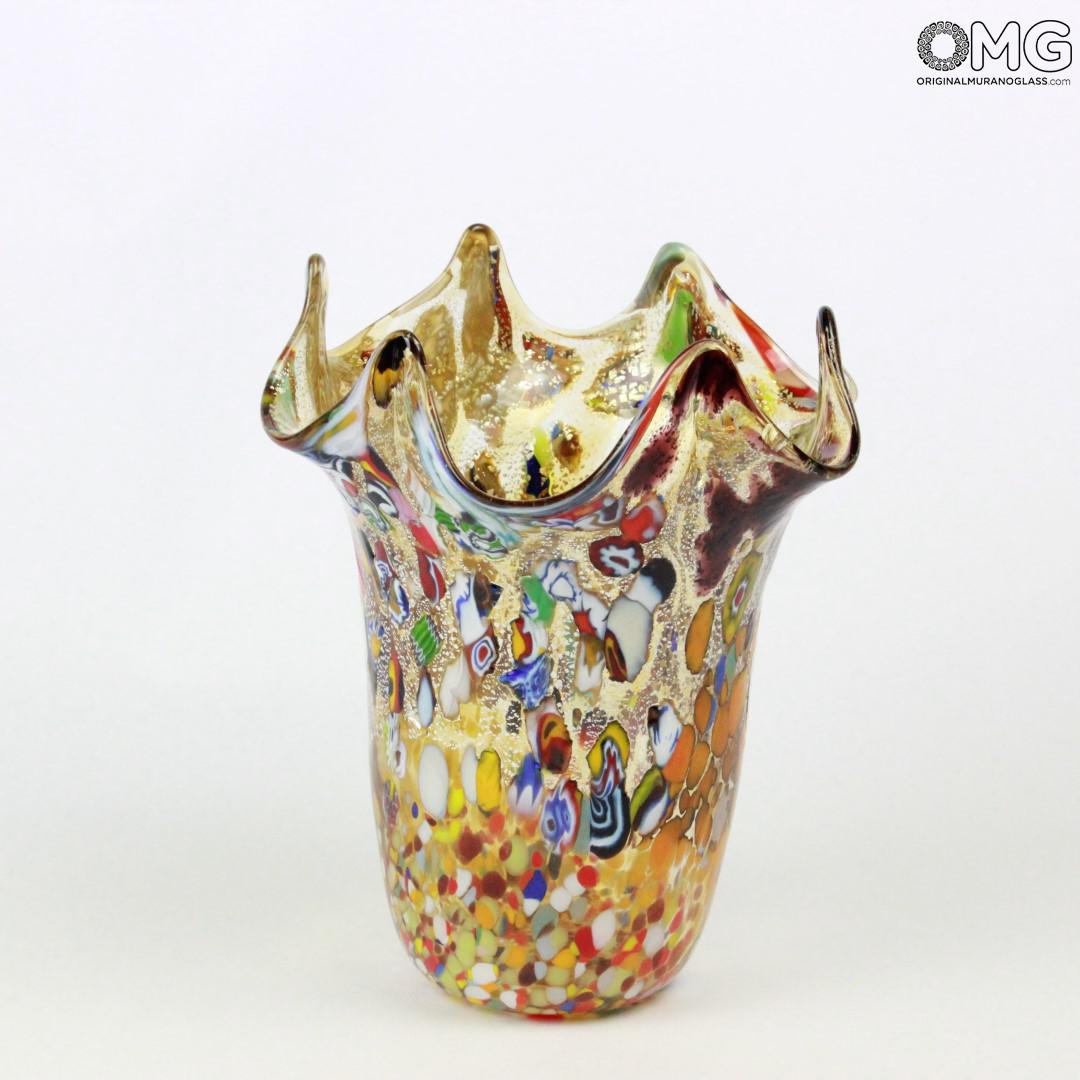 625 ORIGINALMURANOGLASS Ваза "Венецианский ветер" - муранское стекло OMG 10 см  - Вид №1