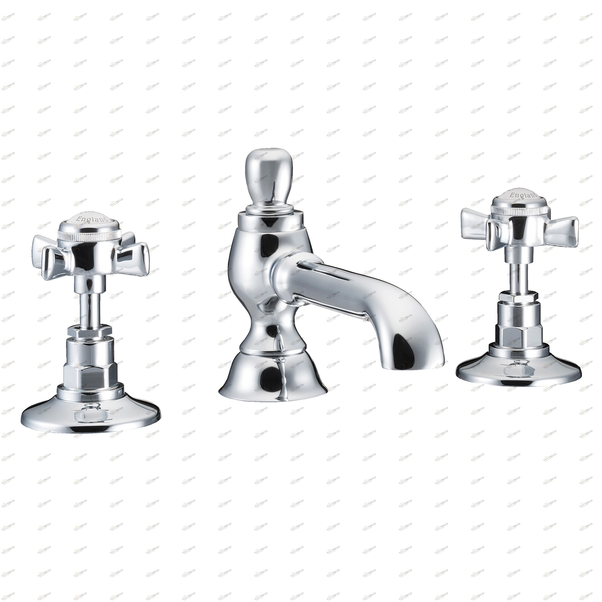 Traditional bathrooms АНГЛИЯ Смеситель для раковины на 3 отверстия ЛАНГЛИ Tb490.414.ag 