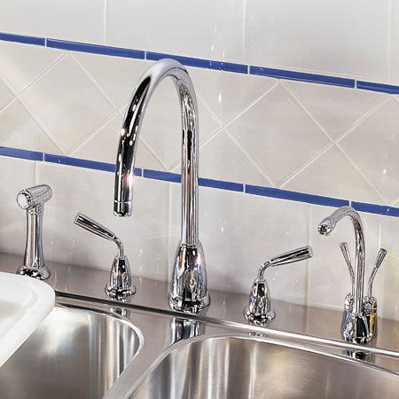 4876 Смеситель для мойки Titan с C-изливом и ополаскивателем Traditional Perrinandrowe - Вид №2