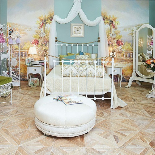 Модульный паркет Marco Ferutti Linea Linea Беленый Дуб с брашью (Текстурированная) 405х405 мм 2600600026 - Вид №1