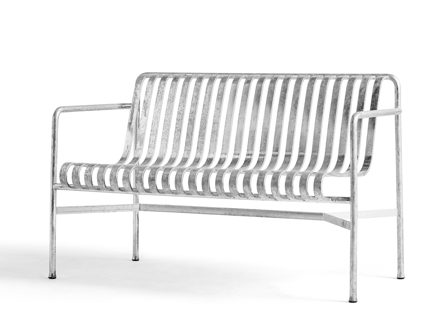 Стальная садовая скамейка с подлокотниками Hay Палисад ARCH-00009540 - Вид №1