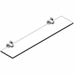 G6B-564 Полка стеклянная 60 cм с кронштейнами Thg-paris Metamorphose с рукоятками Хром