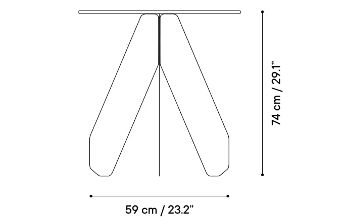 Круглый стальной садовый стол с порошковым покрытием iSimar Мартини ARCH-00063930 - Вид №8
