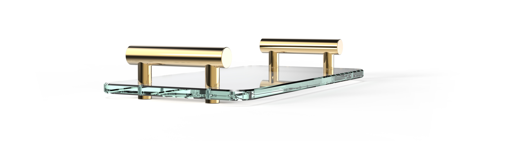 Лоток BAR TAB DECOR WALTHER Темная бронза / парезоловое стекло тёмно-коричневый цвет 857019 - Вид №2