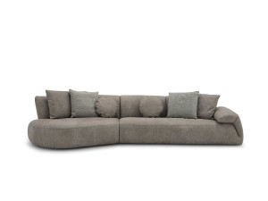 4-местный кожаный модульный диван