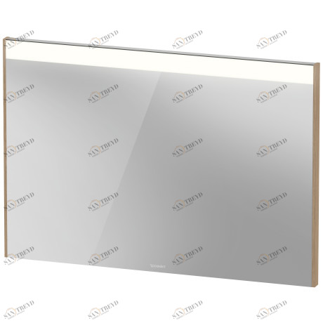 BR702305252 Зеркало с подсветкой Brioso #BR7023 1020 x 35 мм Европейский дуб, декор Duravit