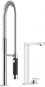 32843680-00_1_27784970-00_1 Смеситель на два отверстия с накладной панелью с profi-душевым гарнитуром - хром Dornbracht Lot