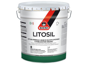 Минеральная краска на основе силиката калия и органические стабилизаторы