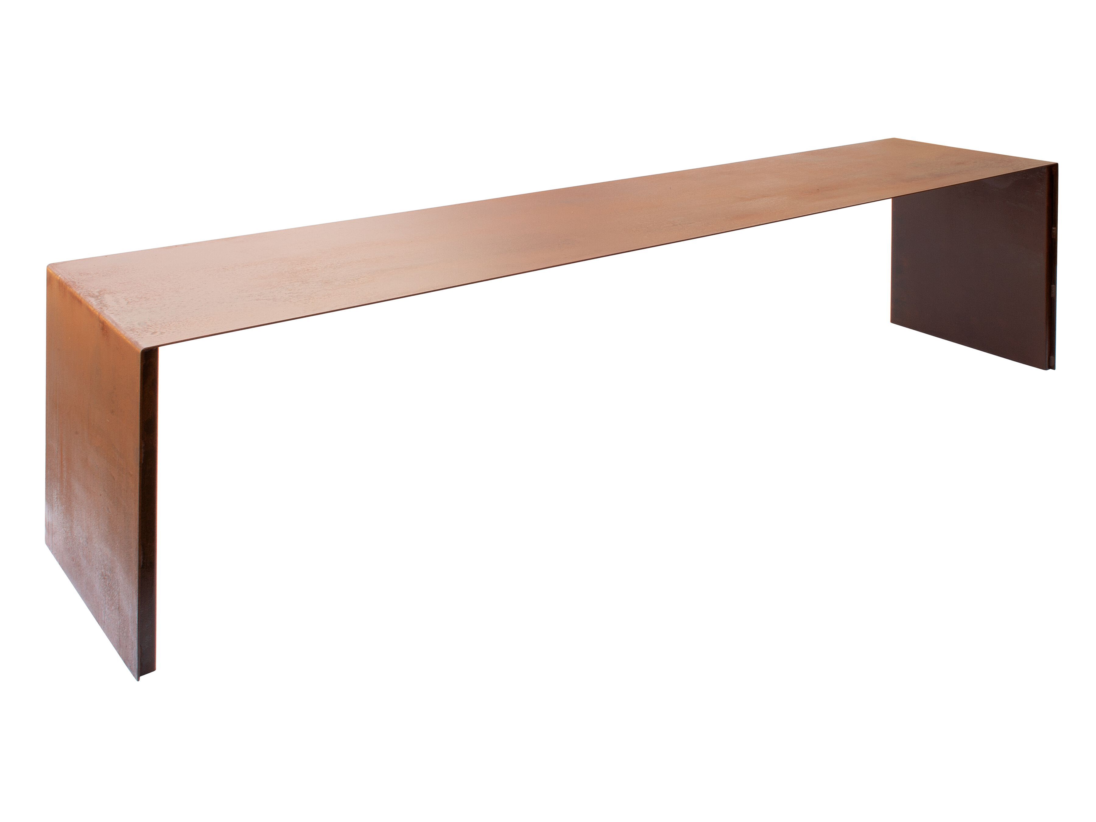 Стальная скамья Corten™ без спинки со встроенным освещением Renzo Serafini SEDUTA LUNGA ARCH-00063365 - Вид №4