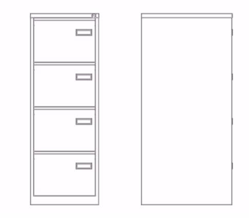 Dieffebi Шкаф для папок из металла Classic storage 232_0000c7035 - Вид №4