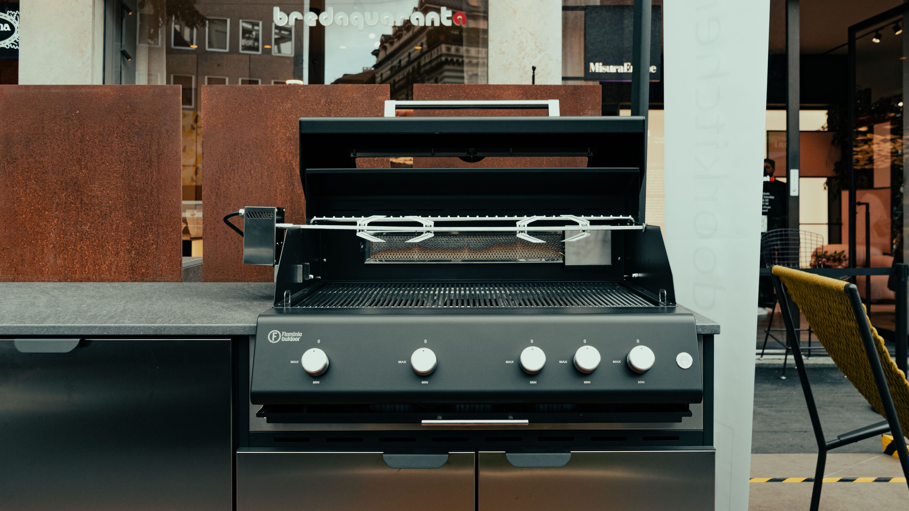 Газовая плита из нержавеющей стали с барбекю OF outdoorkitchens Porta Maggiore ARCH-00075675 - Вид №3