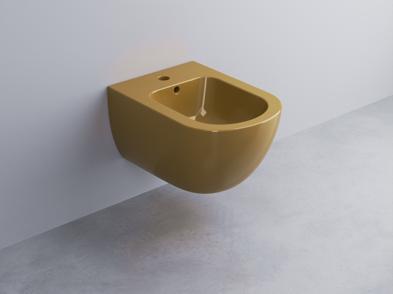 EJBSR-AM Биде подвесное с одним отверстием под смеситель, в комплекте с крепежами Enjoy Mini 48 cielo Enjoy + Amedeo Ceramica Cielo