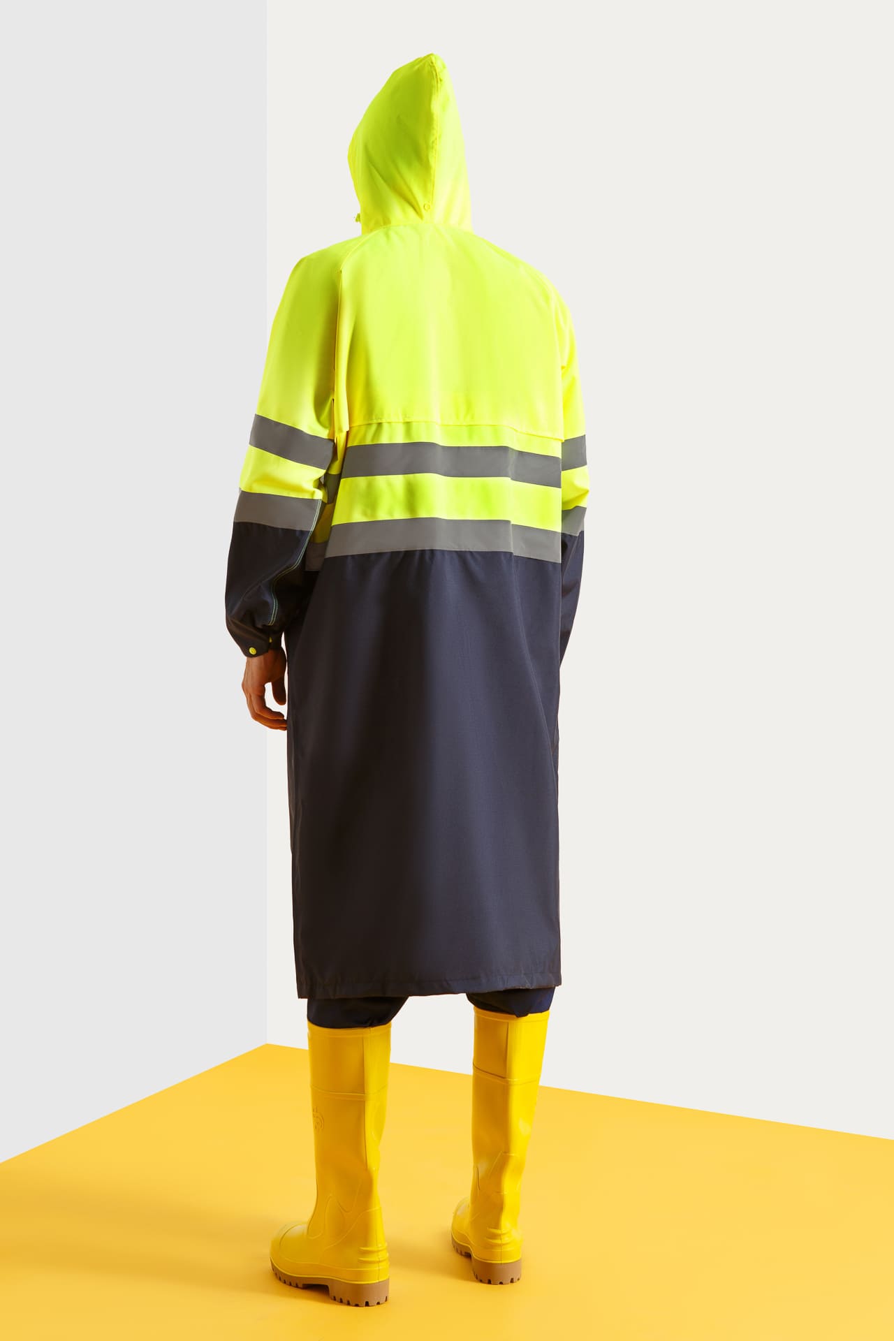 5040613 Плащ Альбатрос + УЦЕНКА лимонный темно-синий  Непромокаемая спецодежда  размер XL  - Вид №5