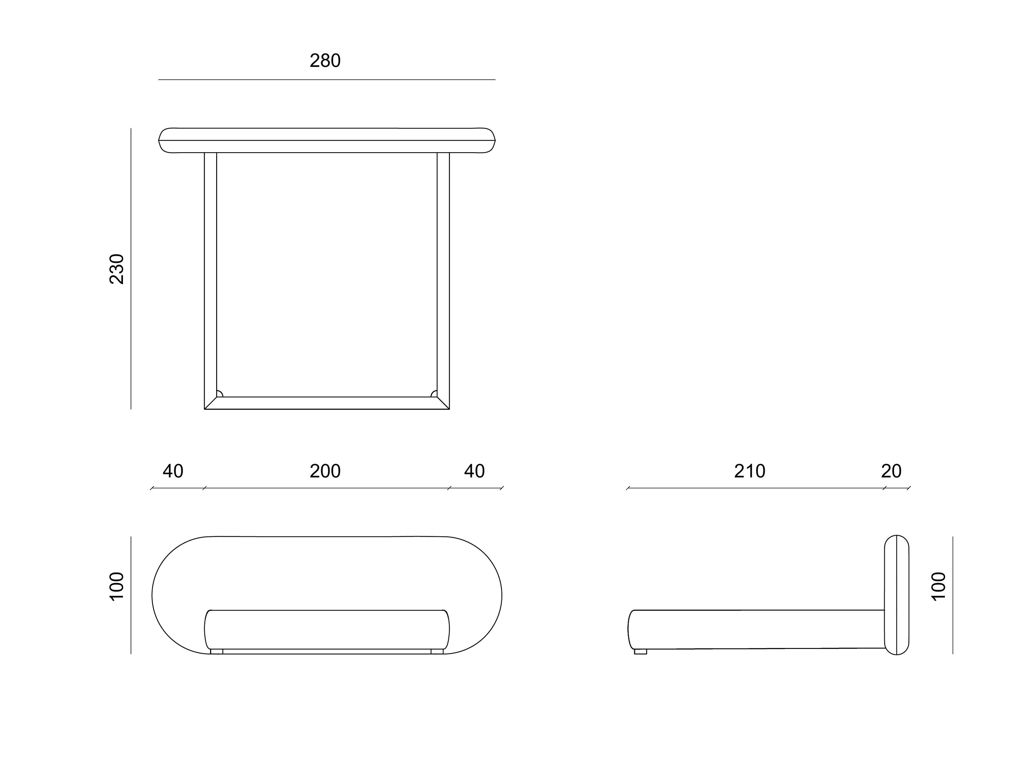 Двуспальная кровать из ткани с мягким изголовьем CASA +39 ENCORE Italia ARCH-00145703 - Вид №4