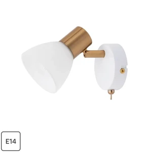 Спот поворотный Arte Lamp Falena 1 лампа E14 3 м² цвет белый 82807712 STLM-2057031